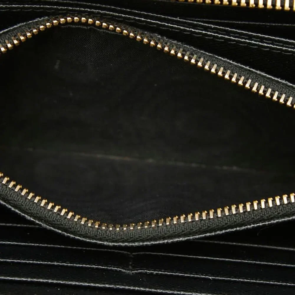 Prada Triangle Logo Plate Long Wallet